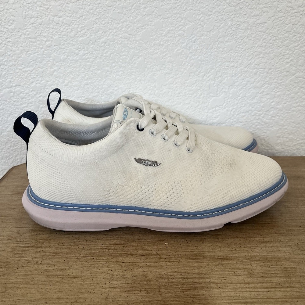 Straight Down Men's Knit Spiked Golf Shoes White Blue Purple US 10 Style 20123